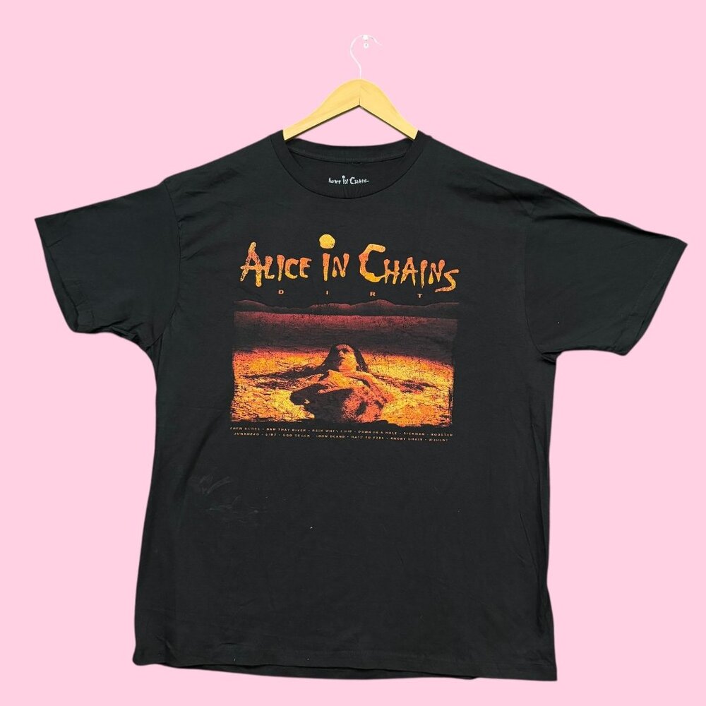 Alice In Chains Dirt Album Cover Rock Band Tee XL